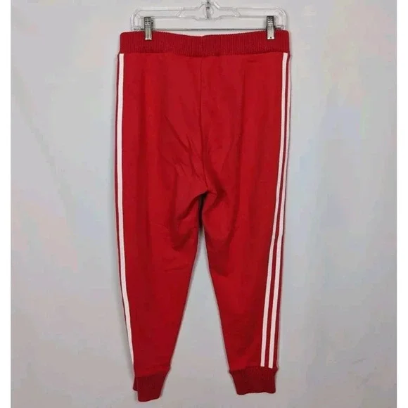 Adidas S Originals Tracksuit 2 PC Set Red White Side Stripes Jogger Pants Jacket